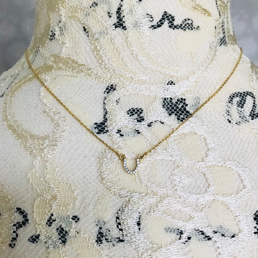 Baublebar gold horseshoe necklace